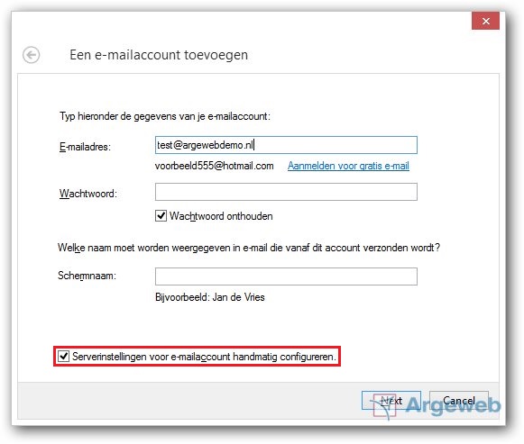 Handmatig instellen Handmatig instellen