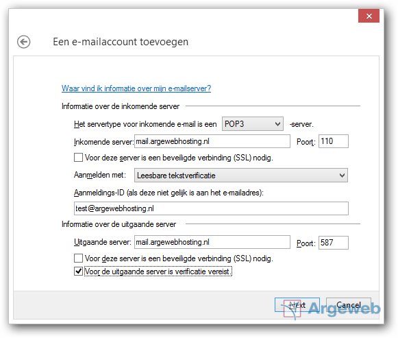 Account instellingen Account instellingen