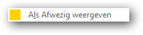 als afwezig weergeven als afwezig weergeven