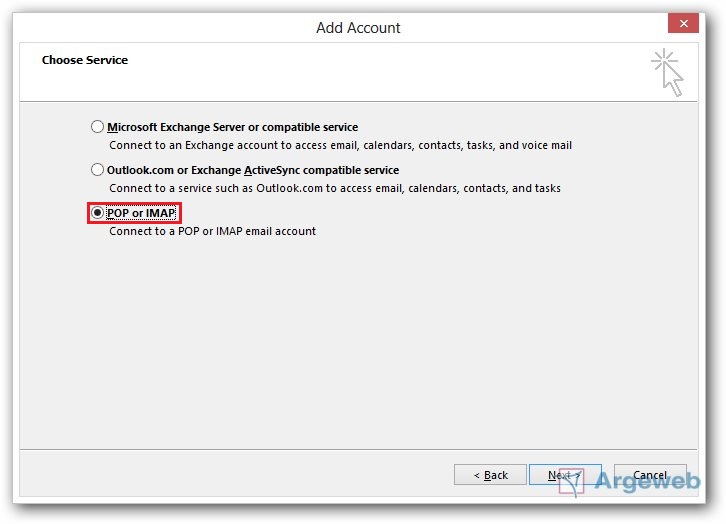 POP of IMAP POP of IMAP