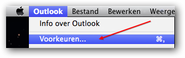 Outlook voorkeuren Outlook voorkeuren