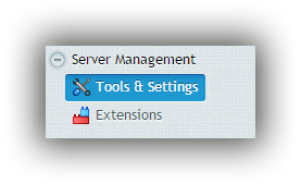 Tools en Settings