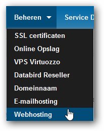 Beheren webhosting Beheren webhosting