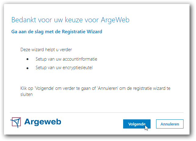 registratie wizard registratie wizard