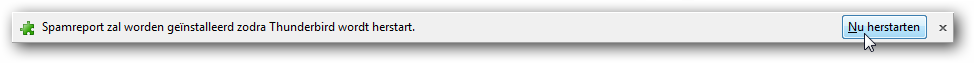 Thunderbird herstarten