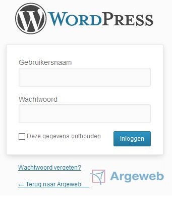 Inloggen Wordpress