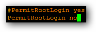 PermitRootLogin PermitRootLogin
