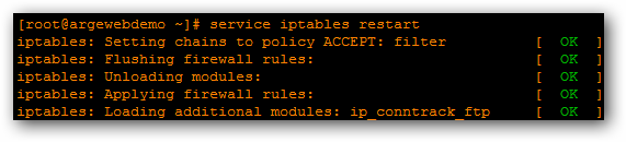 iptables restart