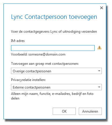 Contactpersonen toevoegen Contactpersonen toevoegen