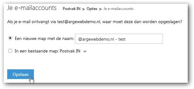 Waar moet de mail binnenkomen