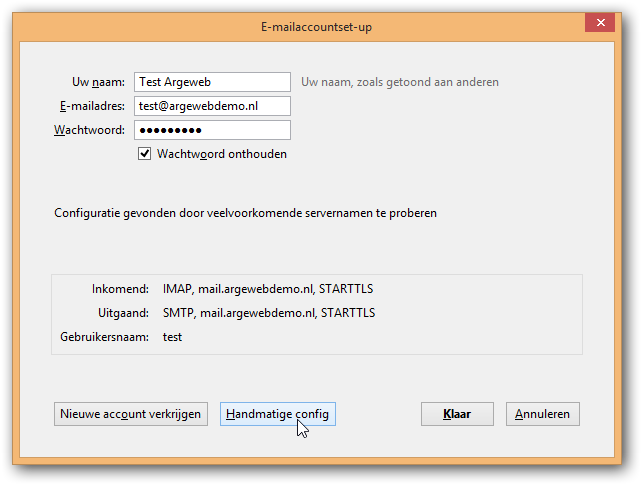 handmatige config handmatige config