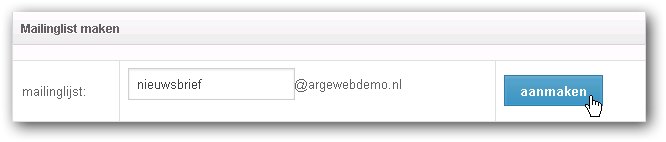 mailinglijst mailinglijst