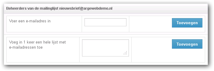 mailinglijst mailinglijst