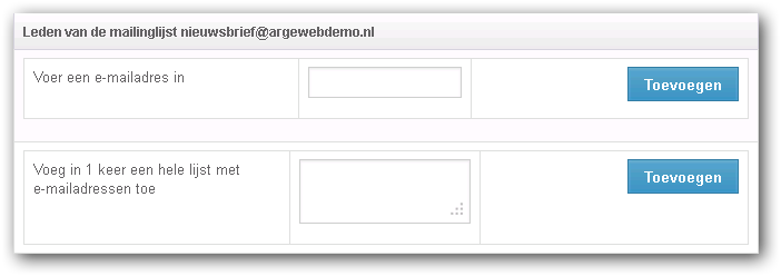 mailinglijst mailinglijst