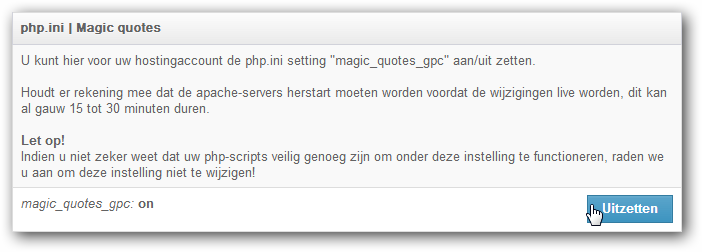 Uitzetten Uitzetten
