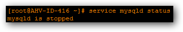 MySQL stopped MySQL stopped