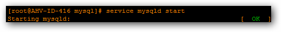 MySQL starten MySQL starten