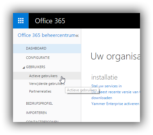 Office 365 Dashboard