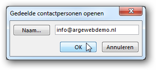 E-mailadres opgeven