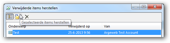 Geselecteerde items herstellen Geselecteerde items herstellen