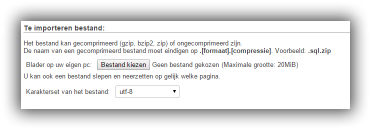 Bestand kiezen Bestand kiezen