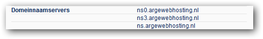 Nameservers domeinnaam
