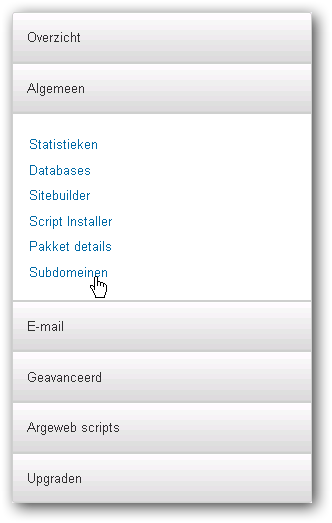 rechts menu rechts menu