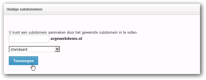 subdomeinen toevoegen subdomeinen toevoegen