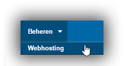 Beheren webhosting