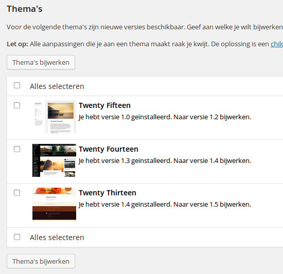 Thema's Thema's