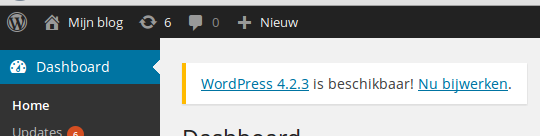 Update beschikbaar Update beschikbaar