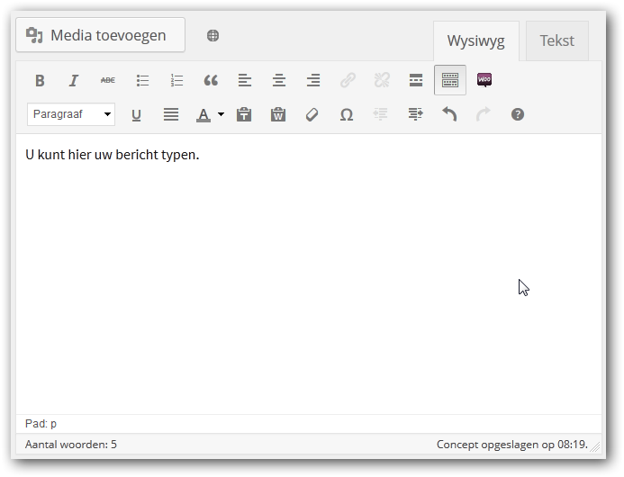 bericht toevoegen bericht toevoegen