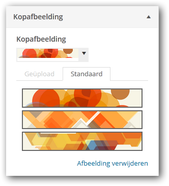 koptekst aanpassen koptekst aanpassen