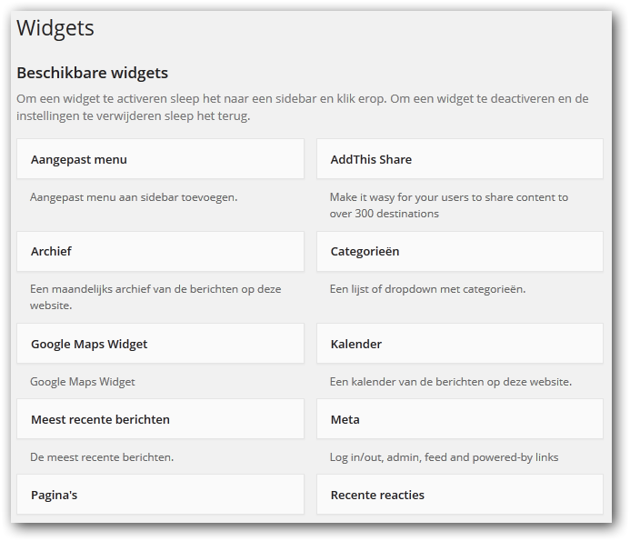 widgets widgets