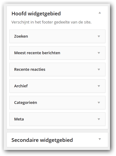 hoofd gebied hoofd gebied