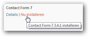 plugin installeren plugin installeren