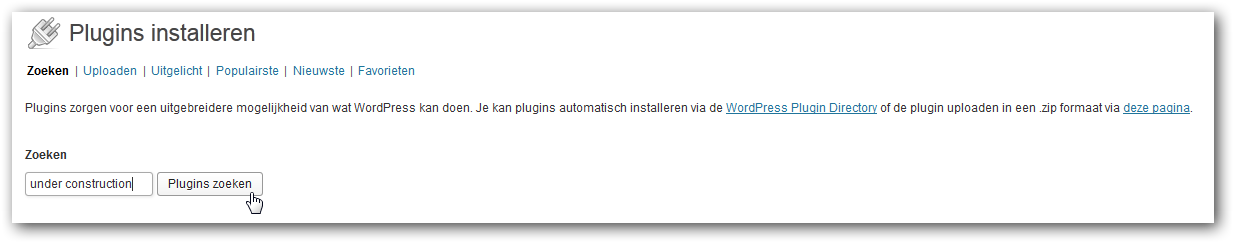 plugin zoeken