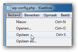 Bestand opslaan Bestand opslaan